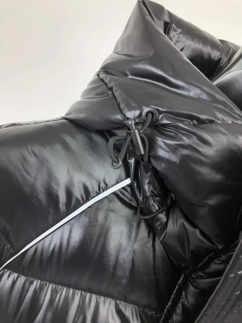 New Winter Mens Thicken Warm Medium Long Hooded Down Coat Stand Collar Zipper Fashion Casual Jacket Male High Street Overcoat