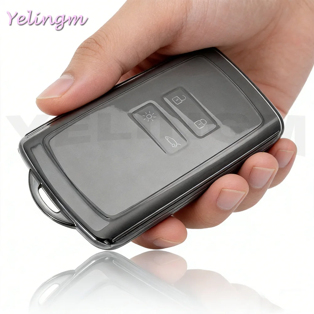 Transparente Autoschlüsselhülle für Renault Captur Koleos Kadjar Zoe Arkana Espace Clio Megane Grand Scenic Sandero Dacia Duster Card