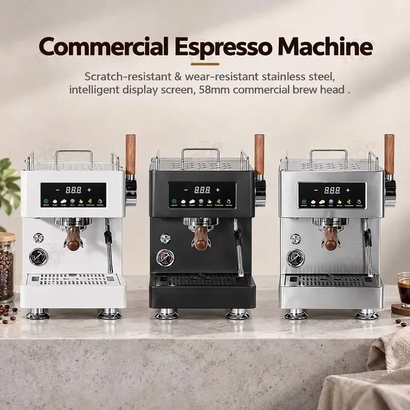 STLF  high-quality semi-automatic espresso machine with Italian Ulka pump, PID NTC temperature control, smart touch