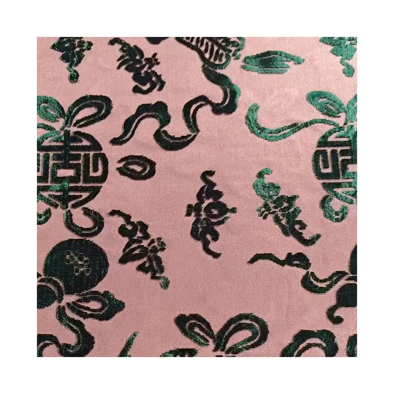 All-silk Chinese-style Zhangzhou velvet fabric jacquard autumn and winter face skirt Hanfu