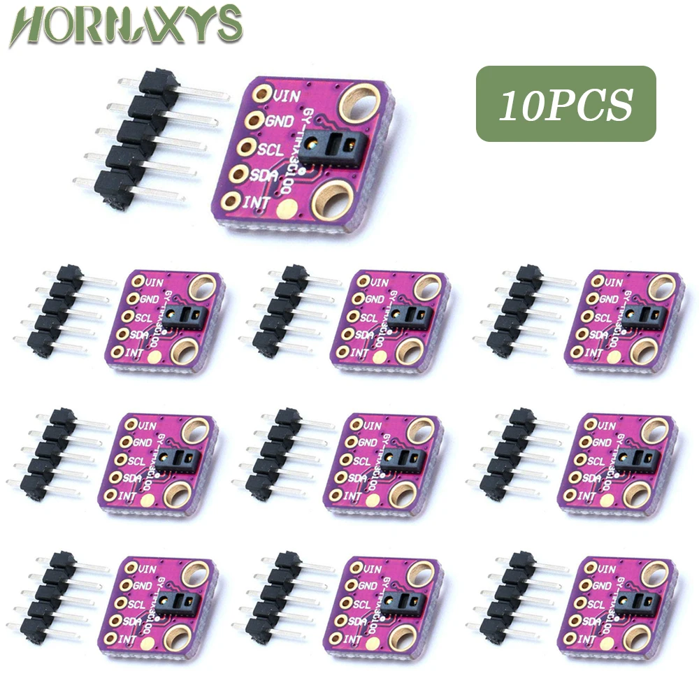 

1-10pcs GY-MAX30100 Heart Rate Oxygen Concentration Sensor Module Heart Rate Click Sensor