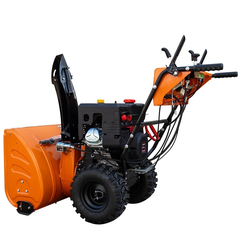Small Hand-pushed Snowplow, G asoline Snow Thrower, Snow Clearing Equipment for Municipal Environmental Protection