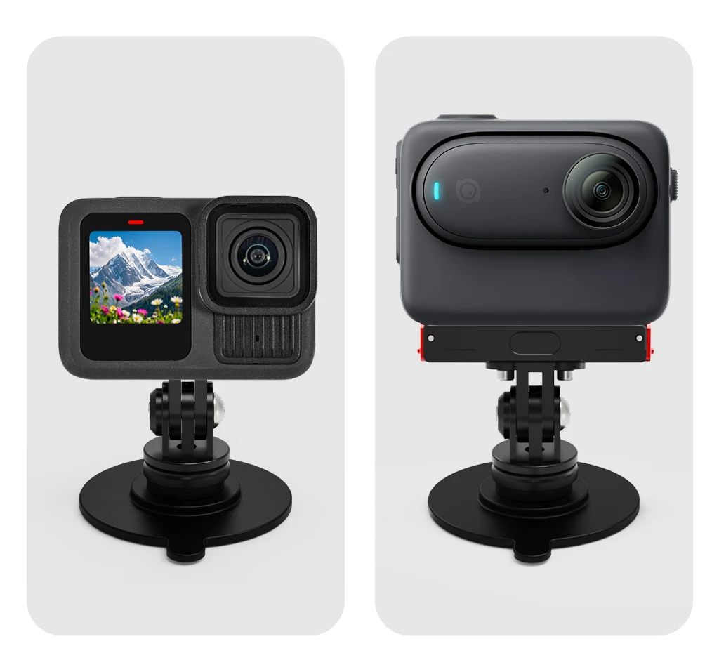 Универсальное гибкое клейкое основание с шаровой головкой, присосное крепление для камеры Insta360 x4, Gopro 13 12, аксессуары для DJI Osmo Action