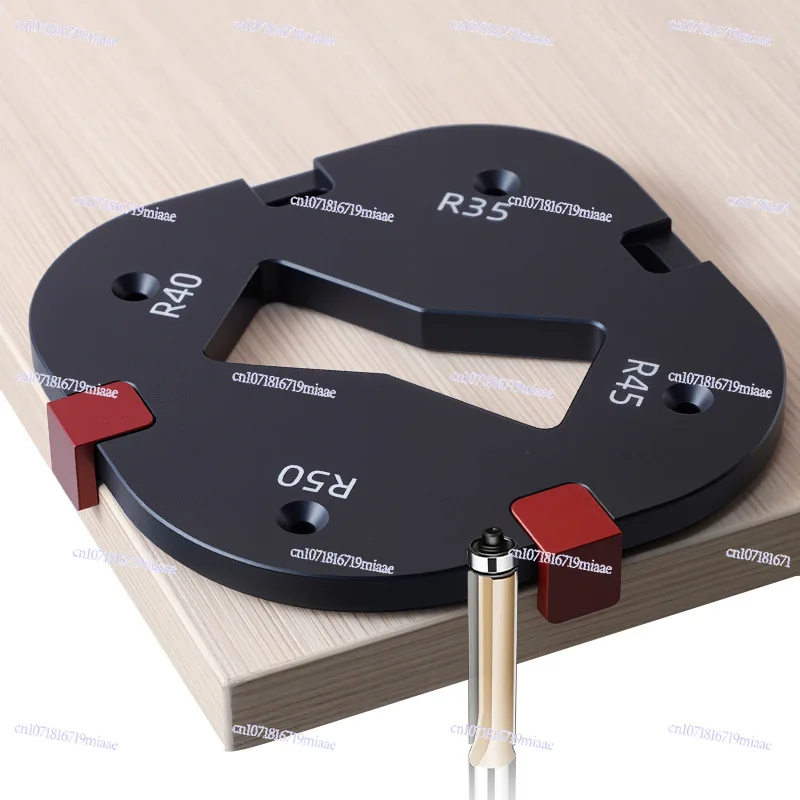 

Rounded Corner Formwork R Gauge Aluminum Alloy Arc Die Limit Woodworking Profiling Chamfer Trimming Quick Engraving Die