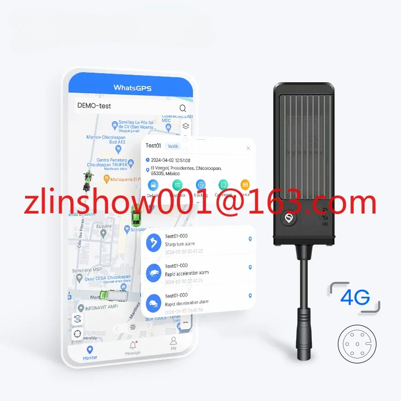 

Vehicle 4G intelligent terminal car tracking Acc alarm GPS tracker status monitoring