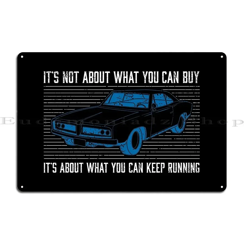 Keep Running Vintage Car Detailer Restoration Print Metal Plaque Poster Cinema Printing Party Retro Cinema Tin Sign Poster