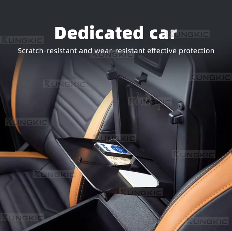 Für Ford Ranger T9 2022 2023 2024 2025 Auto-Armlehnenbox Versteckter Aufbewahrungsbehälter Mittelkonsole Aufbewahrungsbox – Detail 5