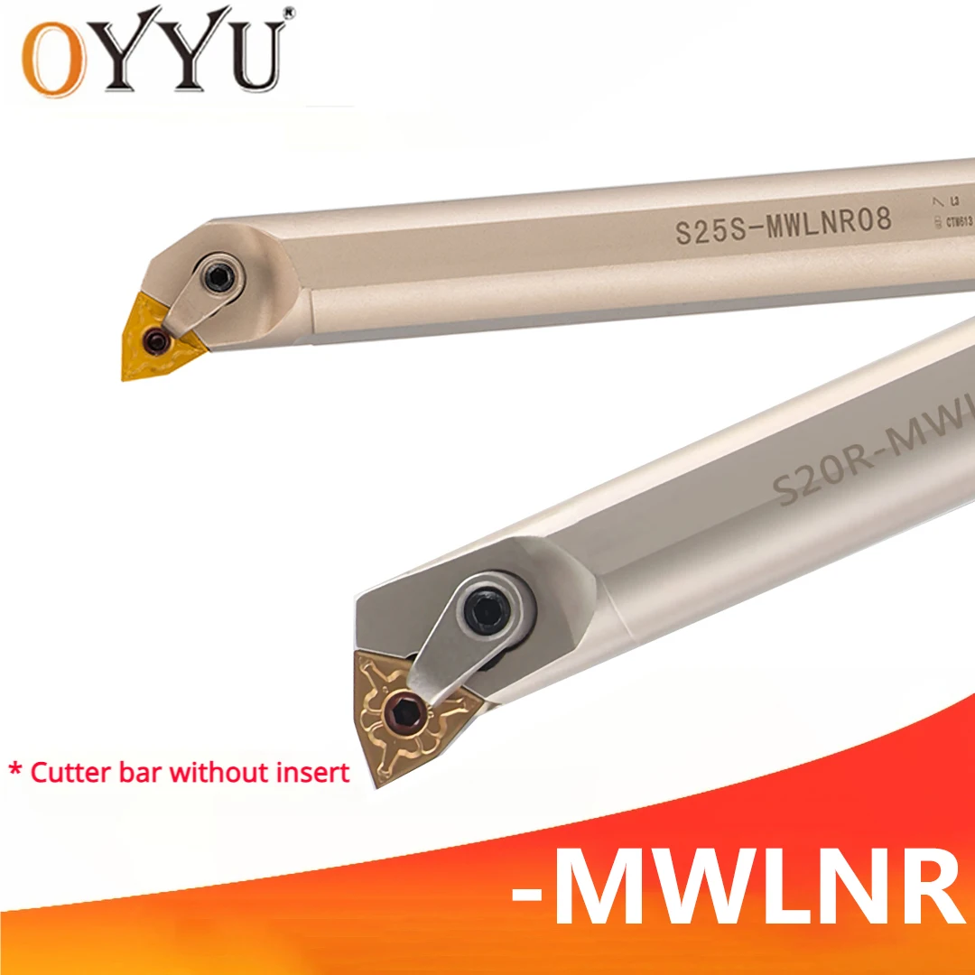 

OYYU S16Q S20R S25S S32T MWLNR08 MWLNL08 Spring Steel Internal Tools Holder Boring Bar MWLNR MWLNL CNC Shank Use WNMG Insert