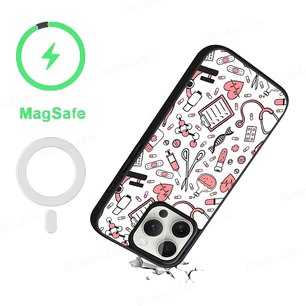 Nurse Medical Supplies Phone Case Magnetic Case For IPhone 16 14 13 12 11 15 Pro Max Plus For Magsafe Wireless Charge Cover