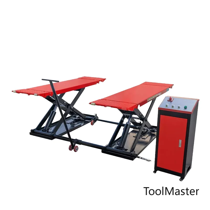 

[Hot Sale]High Quality Brand Double Cylinder Hydraulic In-Ground Car Scissor Lift Electric Motor 3.5T Capacity 3.5m Lift