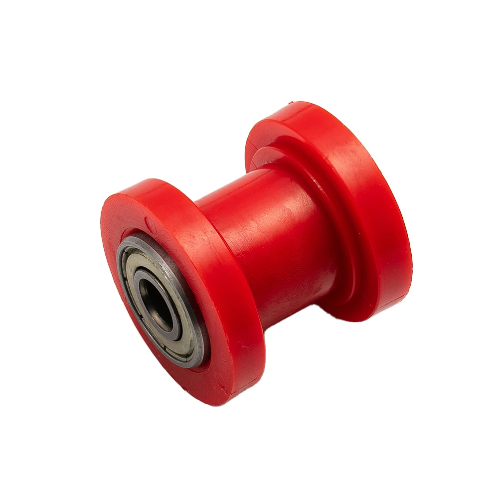 Red 8mm Chain Roller Slider Wheel Tensioner Guide Drive Pulley Wheel Guide For ATV XR for cr CRF for enduro Motorcycle Motocross