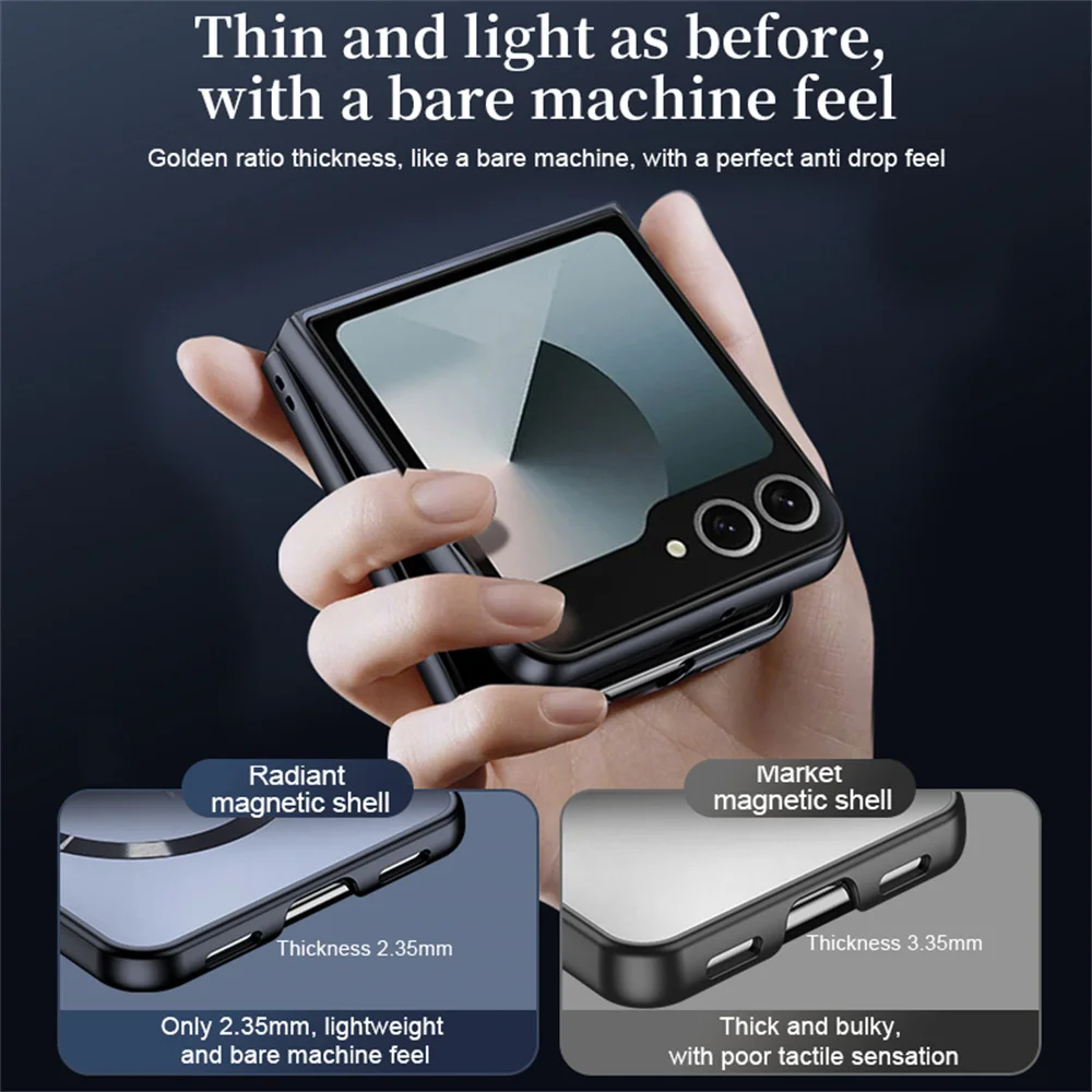 حافظة هاتف مغناطيسية فاخرة لهاتف Magsafe Matte Frosted AG لهاتف سامسونج Z Flip 7 FE 6 5 zflip 4 3 غطاء حماية للشحن اللاسلكي #4