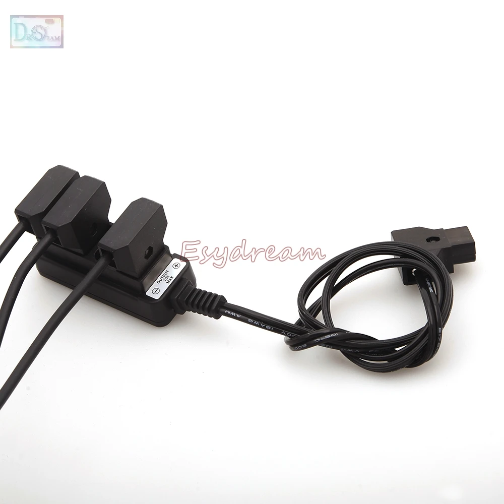 ذكر D-Tap Power Tap إلى 4 أنثى D-Tap P-Tap Hub محول لطاقة التصوير الفوتوغرافي