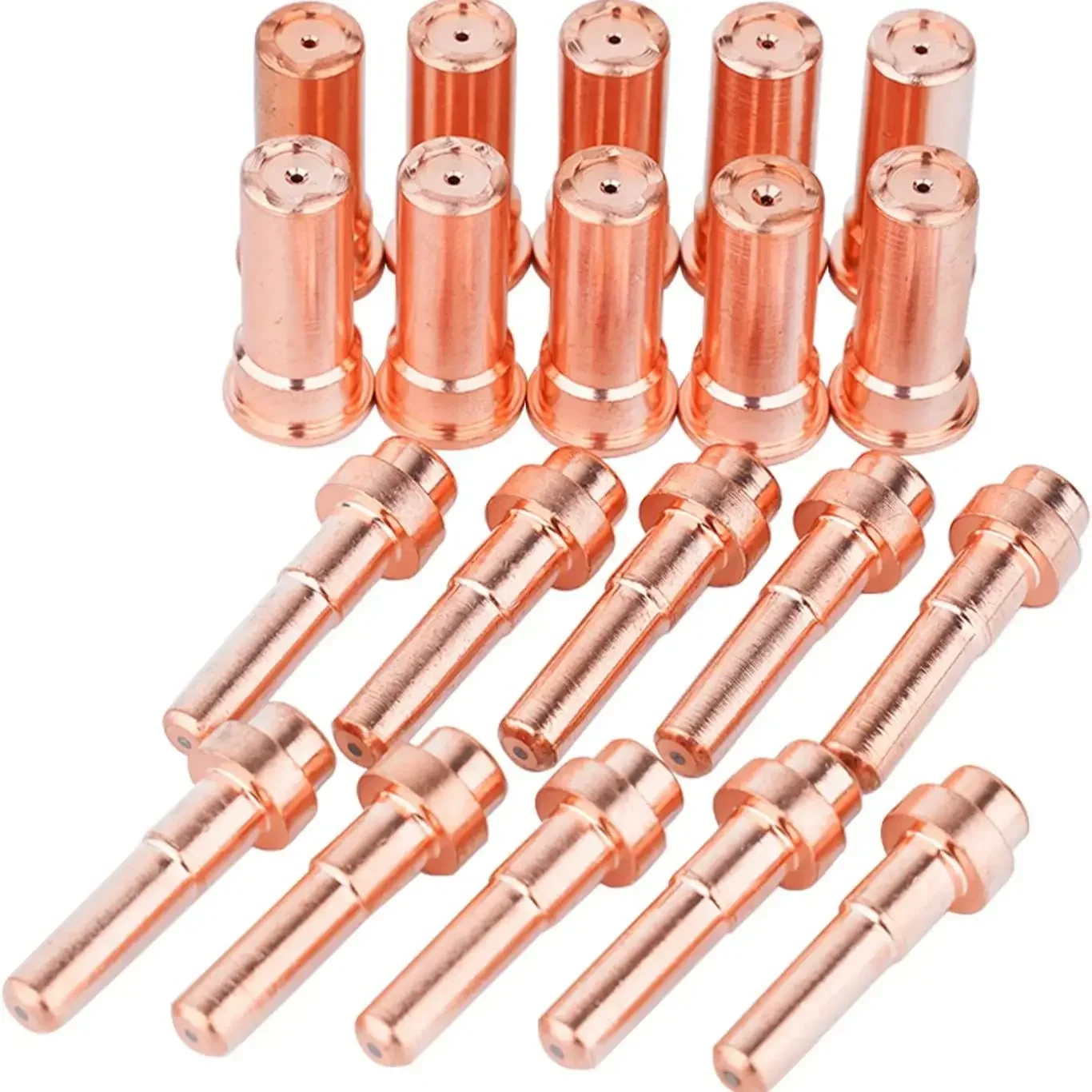 20Pcs Welding Knight CP50 Extended Electrode 1518-HF Tip 1370 Extended Nozzle Fit Plasma Consumables Cebora Torch