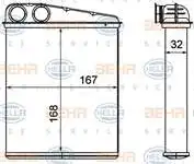 Store code: 8FH351000-641 for heater radiator MICRA III K12 1.5DCI 0310 NOTE 1.5DCI NOTE 1.5DCI