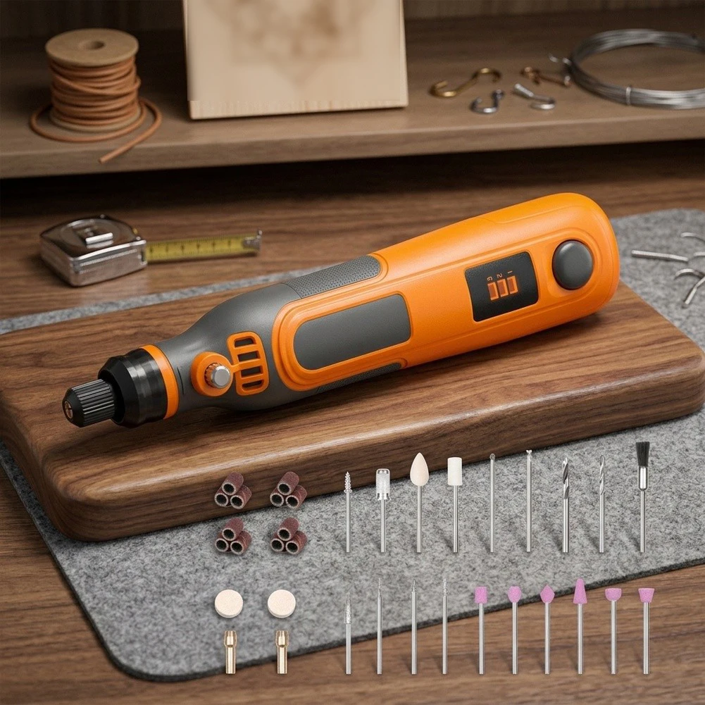 36-Piece Portable Rotary Tool Kit: For  Lightweight & High-Performance Electric Grinder Set Power Tools