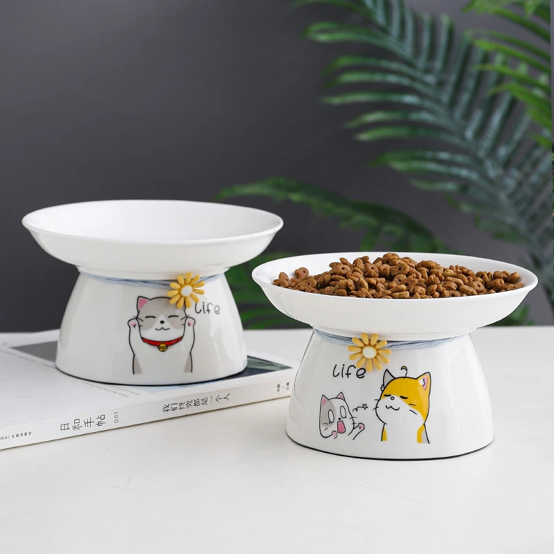 Ceramic Bowls For Cats And Dogs, Pet Food Plate, Kitten Water Bowl, Feeder Dog Feeder, Pet Accessories