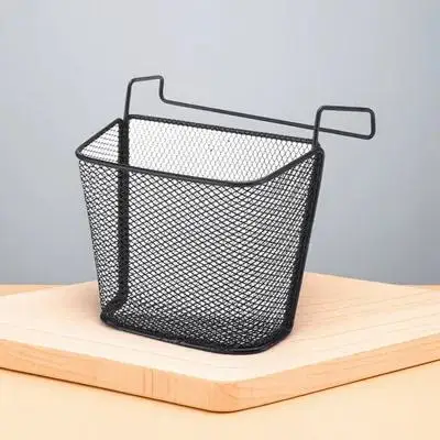 

Sturdy Iron Desk Hanging Basket Office Storage Organizer Reinforced Space Saving File Pen Container For Dorm Office Use
