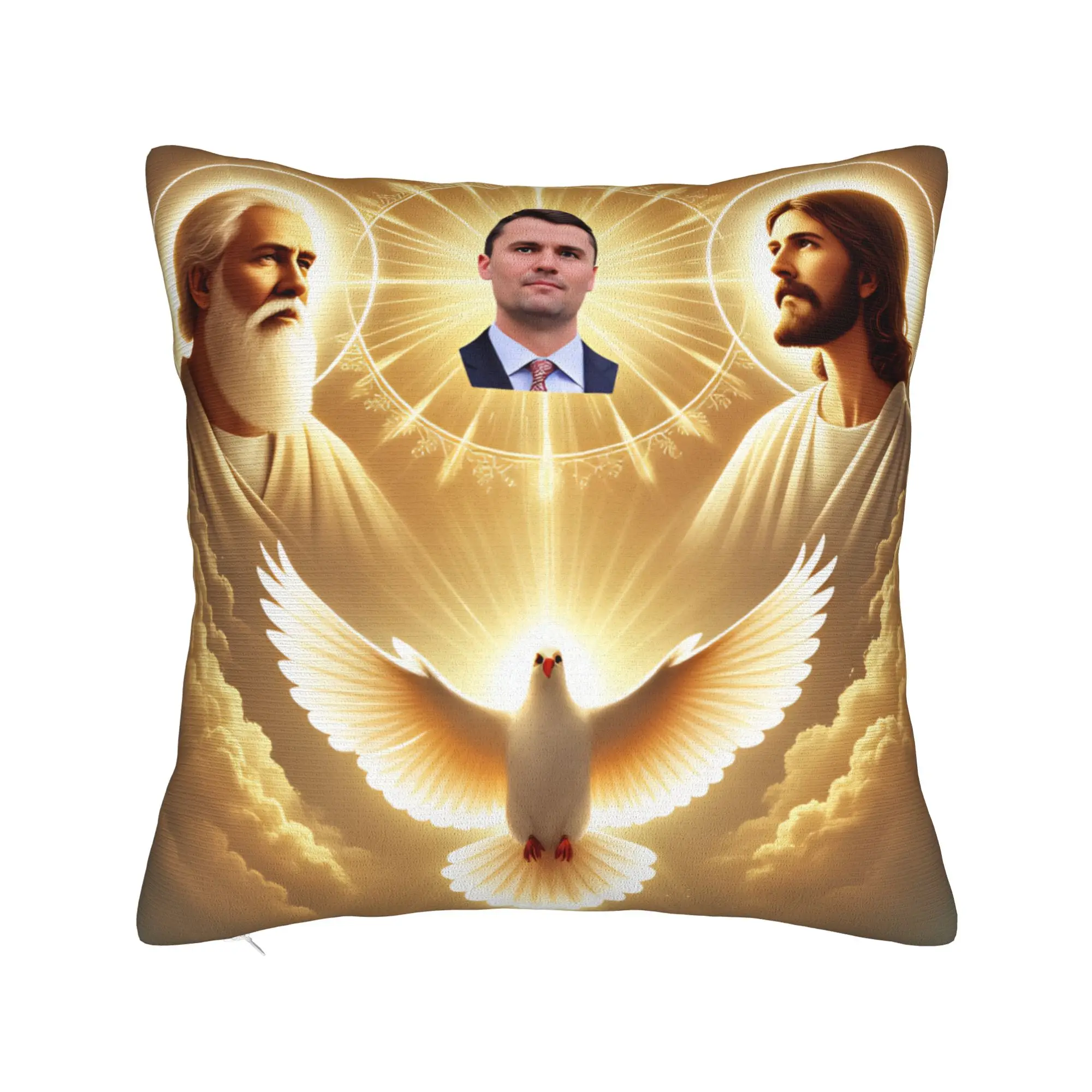 Charlie Kirk Angelic Advocate Charlie's Home Pillow Case  Morden Pillow Cover Design Pillowcases For Couch Sofa Bedroom