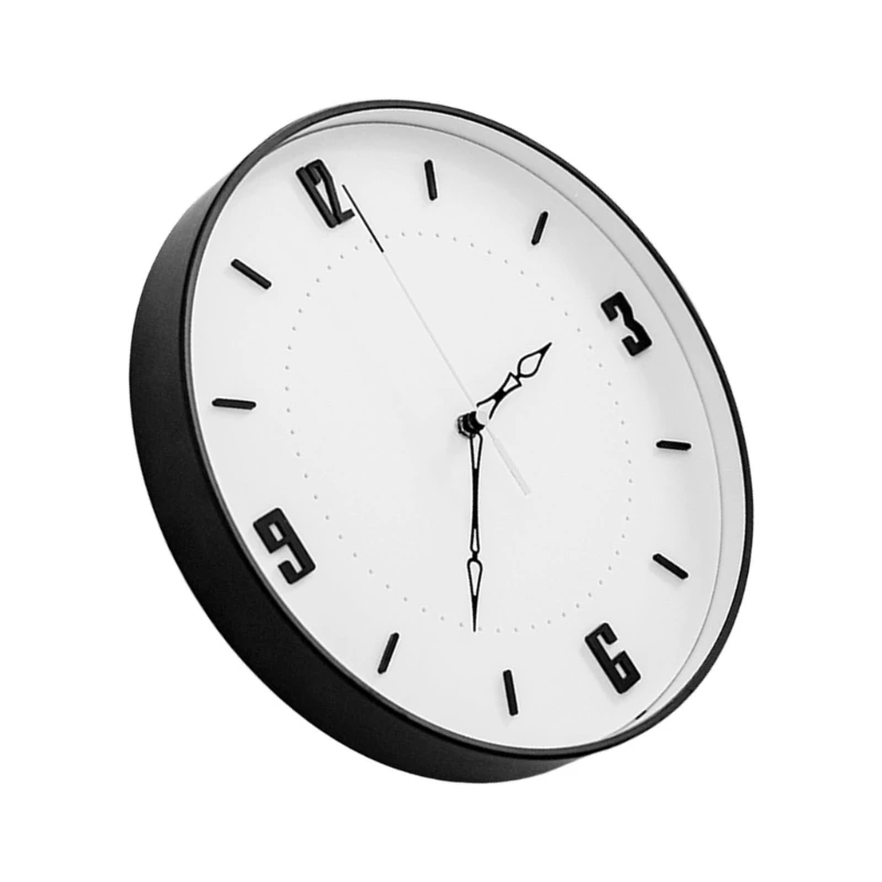 Silents None Ticking Wall Clocks Battery Operated,Decorative Clock for Bathroom J0MC