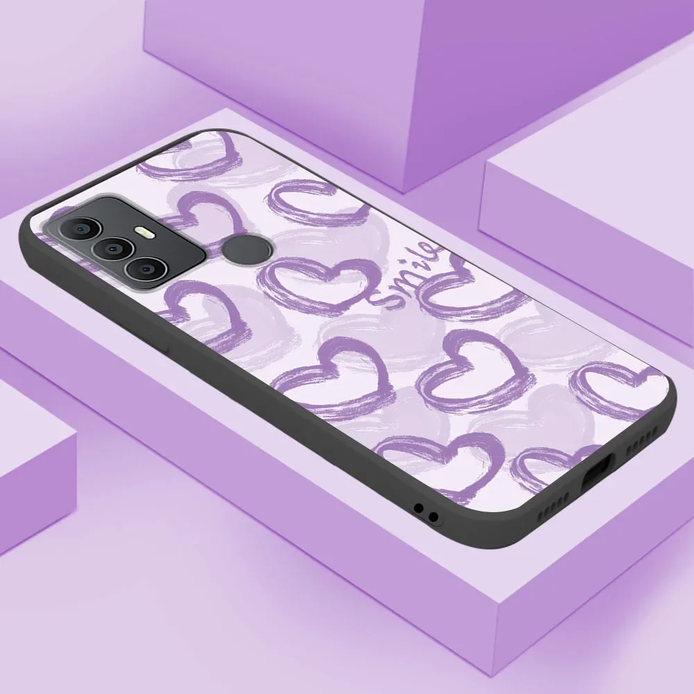 Funda de silicona suave para TCL 30 SE, carcasa Simple de amor, parachoques, TCL 30E 306 305, TCL30SE 30E TCL306 Capa, 306, 305