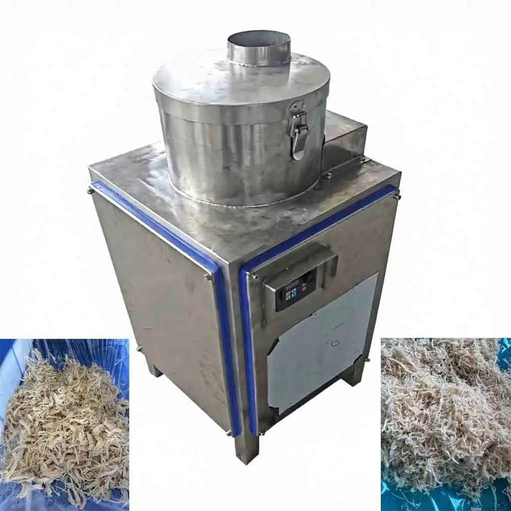 -kk Chicken Breast Shredder Machine 220V Motor 304 Stainless Steel Semi-Automatic for Meat Processing