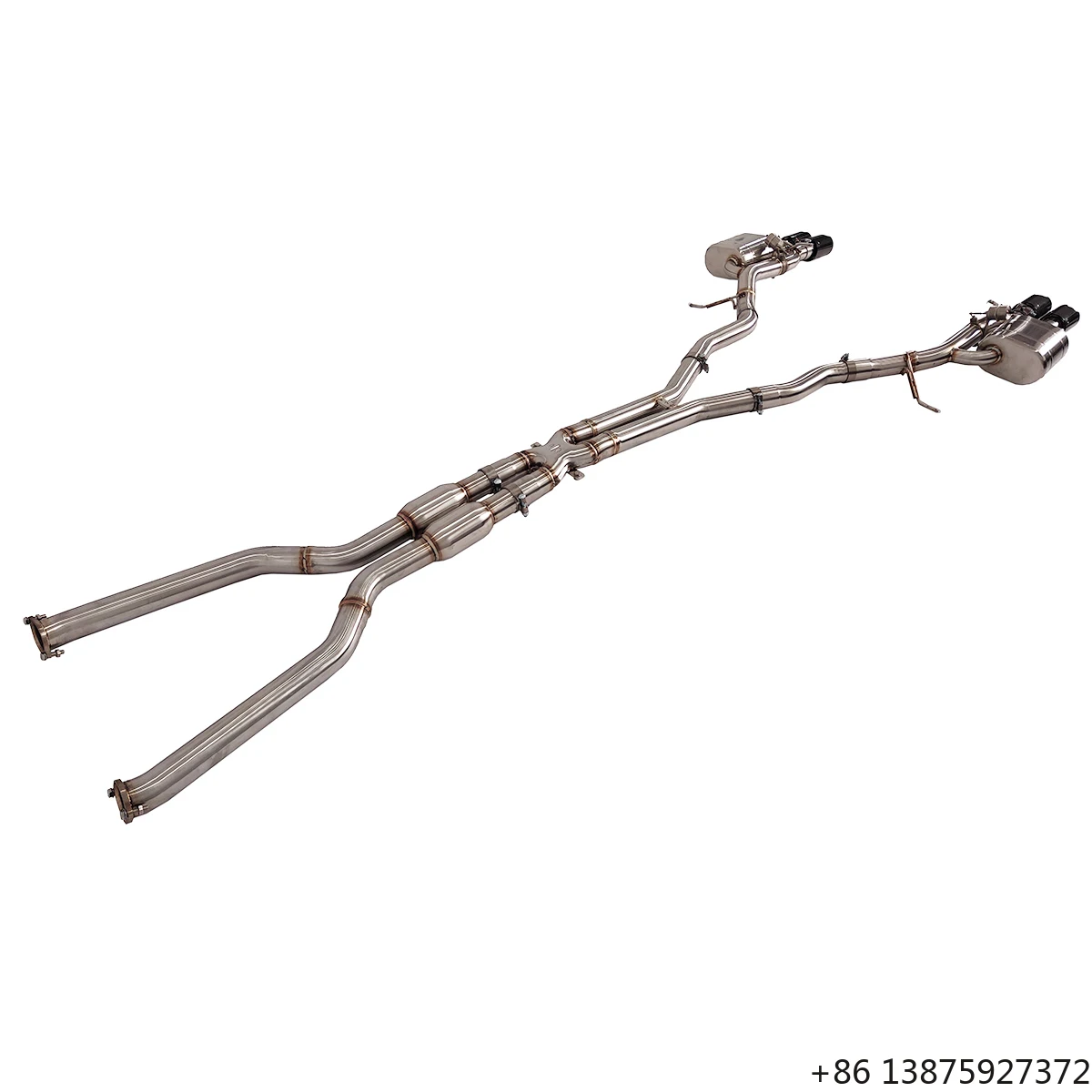 

Ecnal for 2005+ E63 650i Stainless Steel Valvetronic High Performance Exhaust System with Muffler
