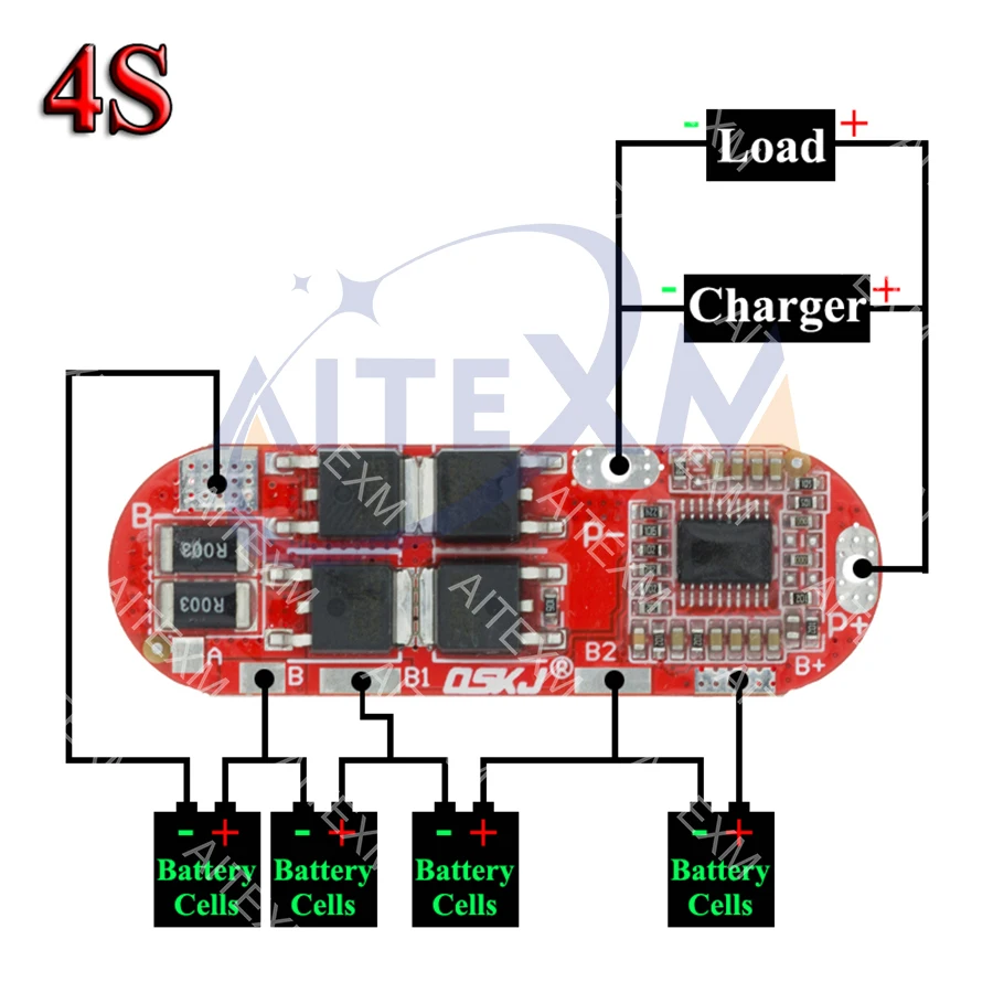 BMS 1S 2S 10A 3S 4S 5S 25A Bms 18650 Li-ion Lipo Lithium Battery Protection Circuit Board Module Pcb Pcm 18650 Lipo Bms Charger