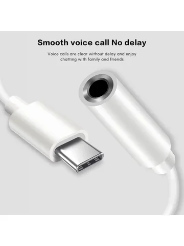 Адаптер UGREEN AC35C USB-C на 3,5 мм белый