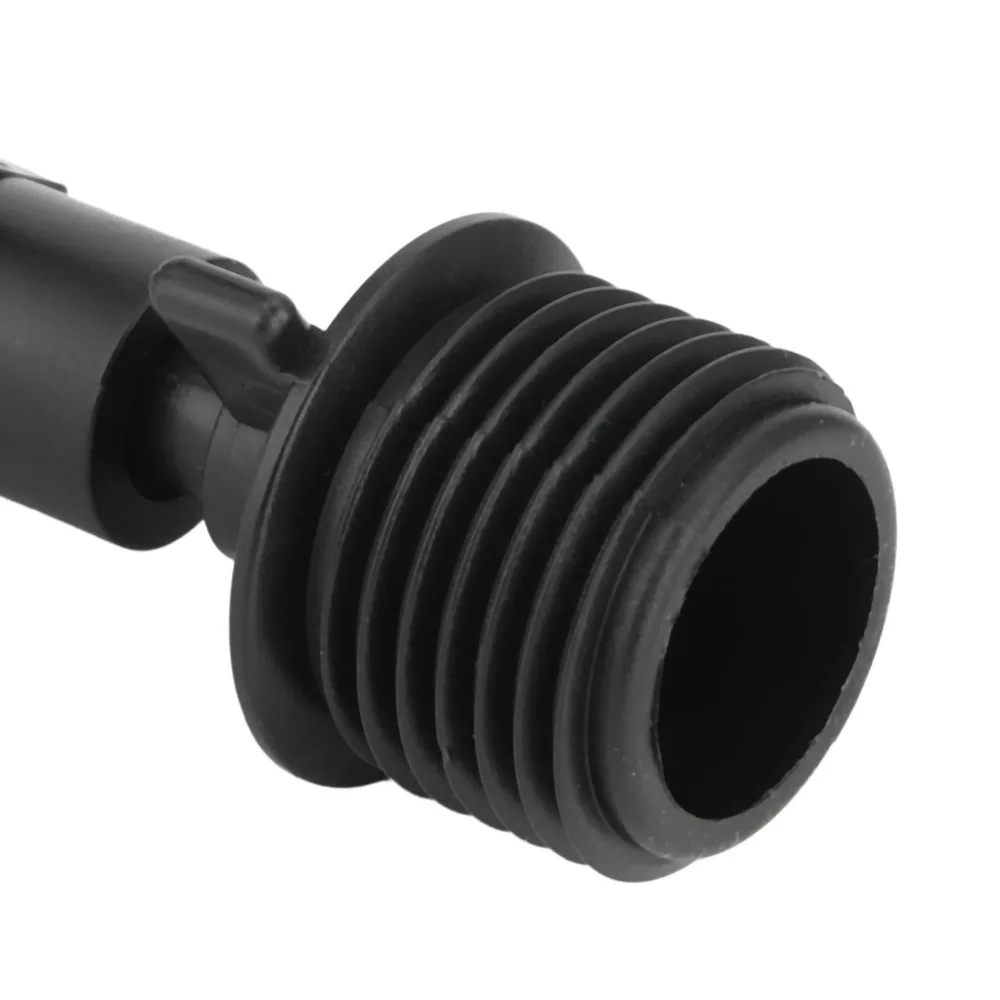 30PCS Durable G1/2 Male Thread Sprinkler Nozzle PP Black Micro Sprinkler Head 180 Degree Fan Spray Nozzle Backyard Cooling