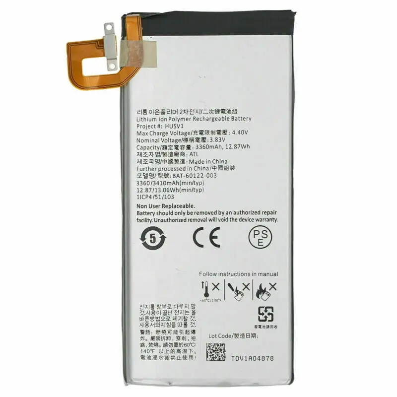 Batería de repuesto para Blackberry Priv RHK211LW STV100-1 STV100 Series HUSV1