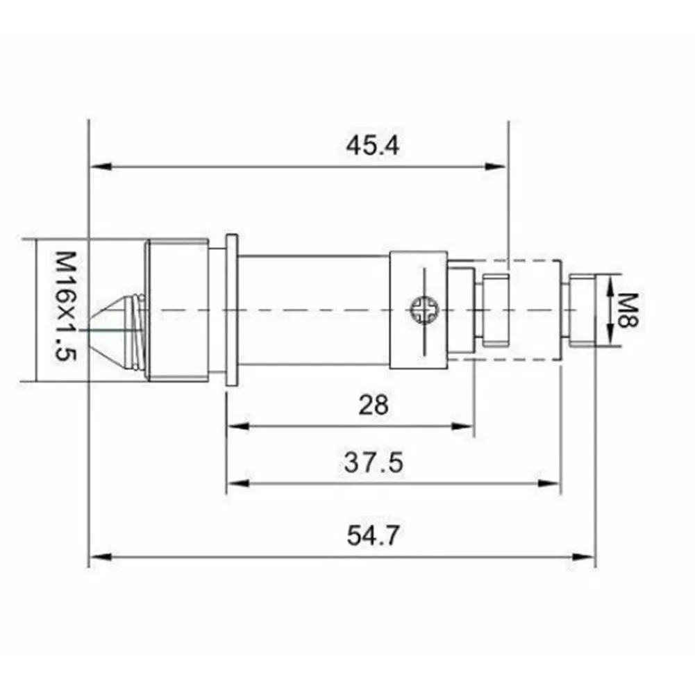 Clack Plug Screw Brass Push Bolt M8/M16 1pcs Basin Click Clack Waste Internal Spring Spring Core Thick Plating