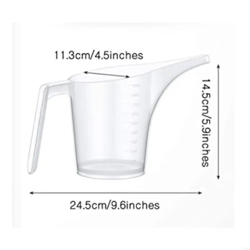 87HE 1L Liquid Measure Jug จบการศึกษาพื้นผิวการปรุงอาหารเครื่องทำเบเกอรี่เครื่องมืออุปกรณ์เบเกอรี่