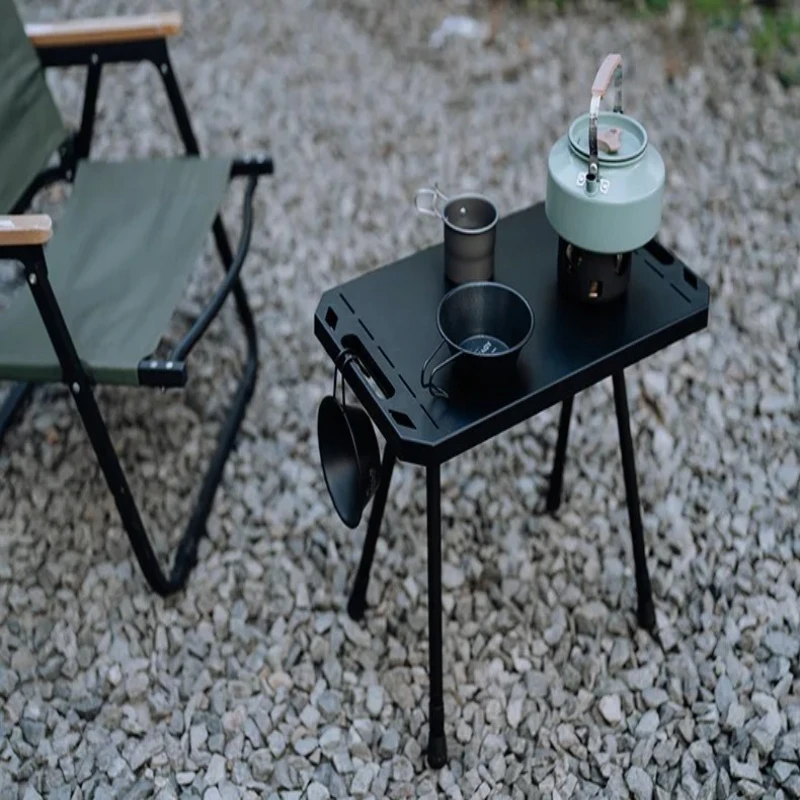 Outdoor Aluminum Alloy Tactical Table Portable Multifunctional Camping and Picnic Lightweight Adjustable and Foldable Tables