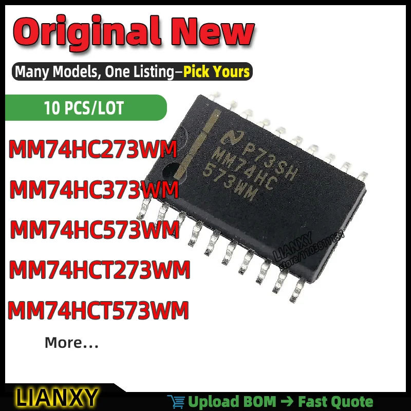 MM74HC573WM MM74HC273WM MM74HCT273WM MM74HC373WM MM74HCT573WM SOIC-20 LATCH Latch New Original