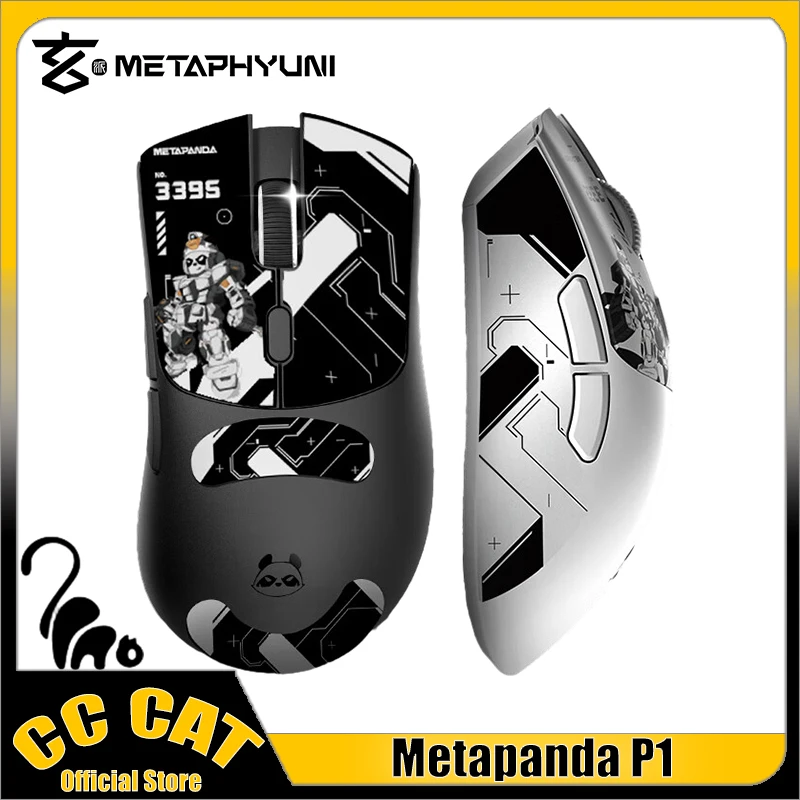 

Metapanda Wireless Gamer Mouse 3 Mode 2.4G Bluetooth Mouse PAW3395 26000DPI Office Kailh Esport Gaming Mice For Windows MAC Gift