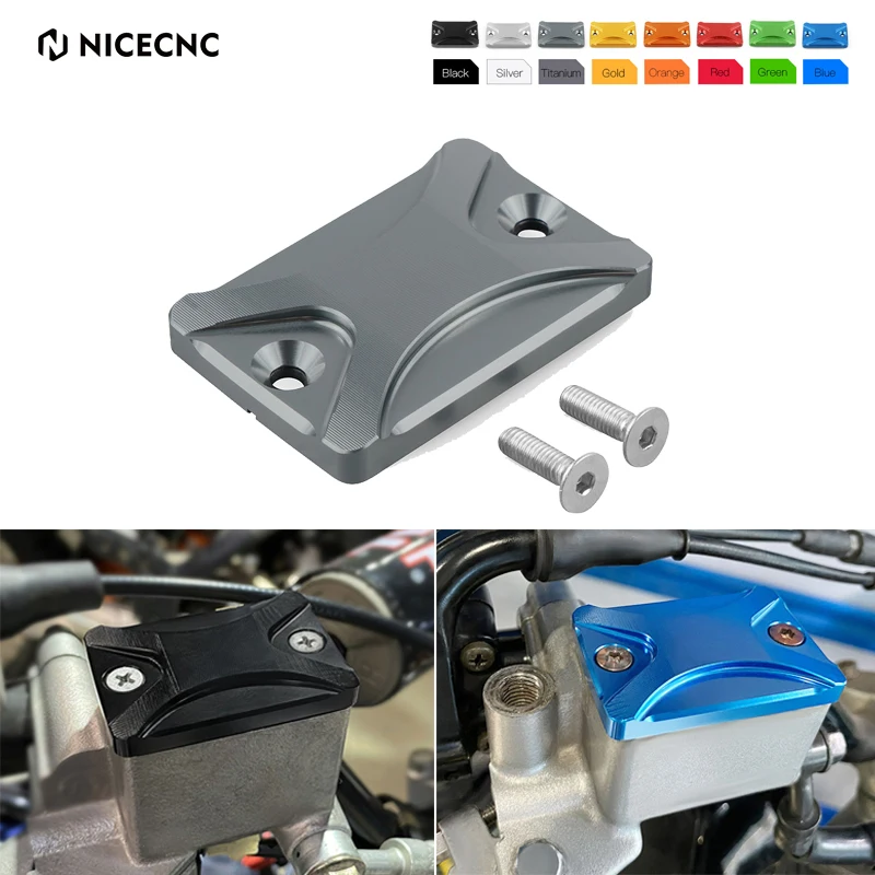 NICECNC Motorcycle Front Brake Fluid Reservoir Cover Cap For Yamaha WR250R 2007-2020 WR250X 07-17 YFZ 450 450R 450X RAPTOR 700