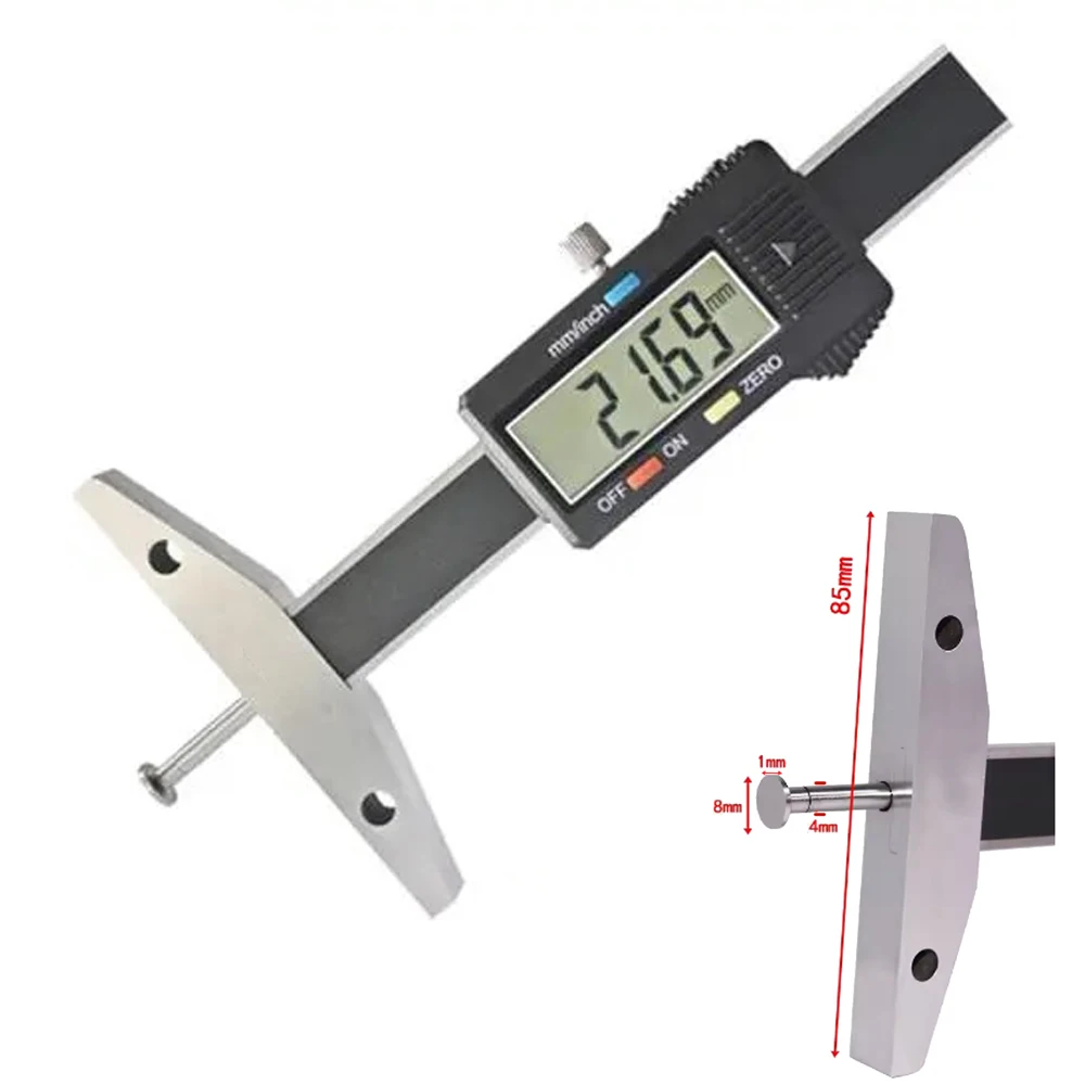 50-300mm Disc Head Digital Display Depth Gauges curacy 0.01mm Accurate Measurement