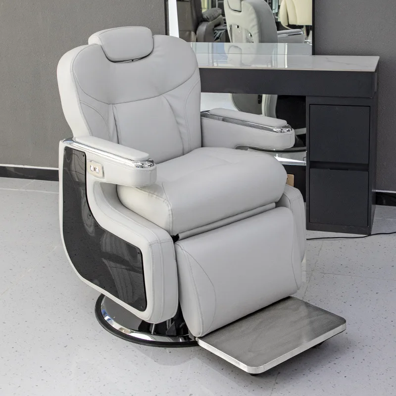 

Парикмахерская, умное электрическое кресло с откидной спинкой, вращающийся подголовник, бритье, специальное средство для бритья волос