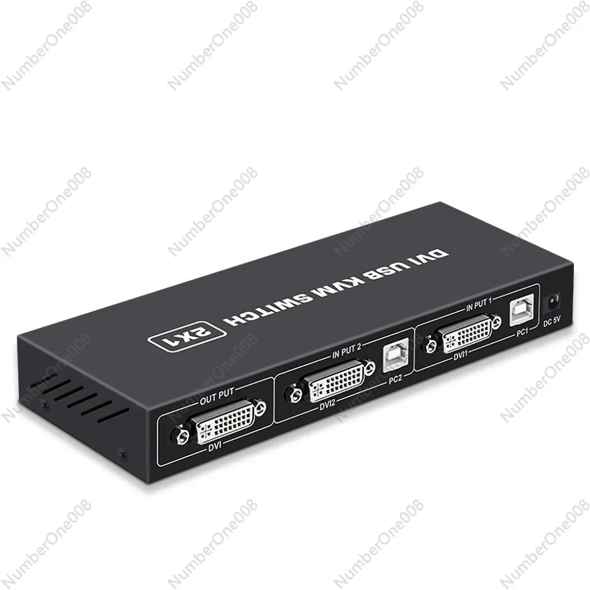DVI KVM Switch 2-In-1 4K Two Computers Shared USB Keyboard Mouse Print Monitor Multi-Function Switching Screen