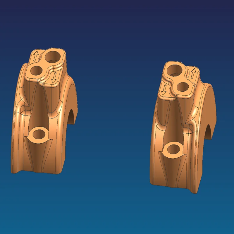 알루미늄 합금 6061 CNC 가공 오토바이 부품 스위치 핸들 통합 스위치 클램프 포함