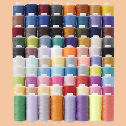 402 filo per cucire 80 filo colorato 1 pz Set di filo per cucire a mano filo per uso domestico fai da te combinazione di colori piccolo rotolo 100m fisso