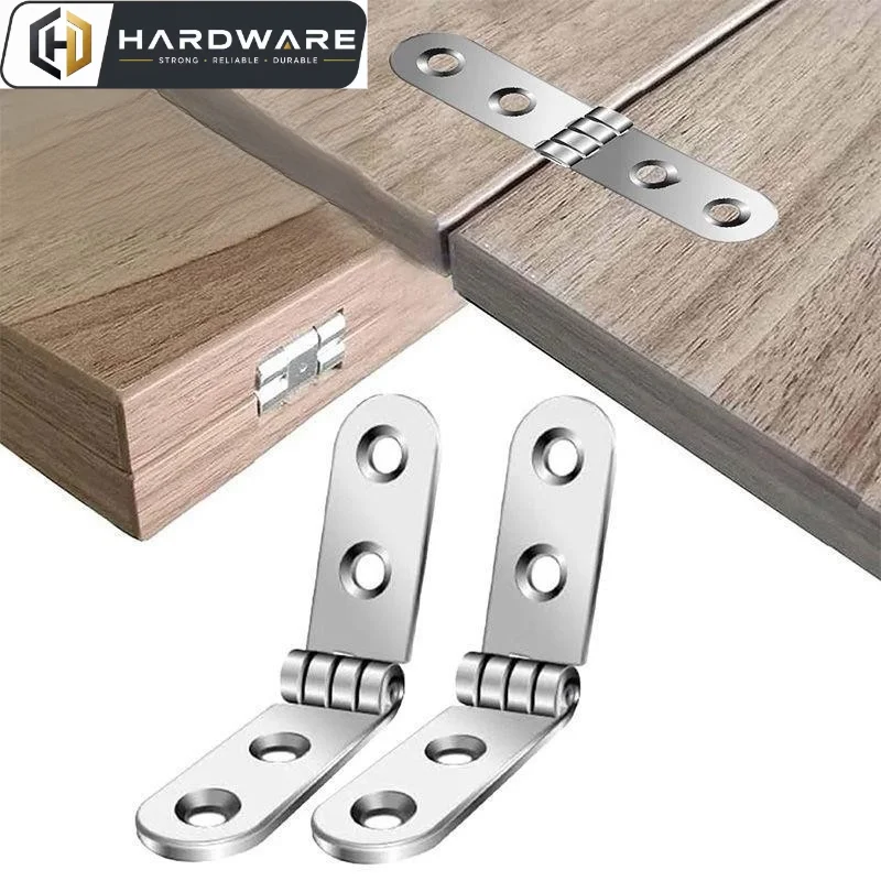 2pcs 180 Degree Foldable Hinge Flap Screw-On Hinges For Sewing Machine Cabinet Door Hinge Furniture Hardware Accessories