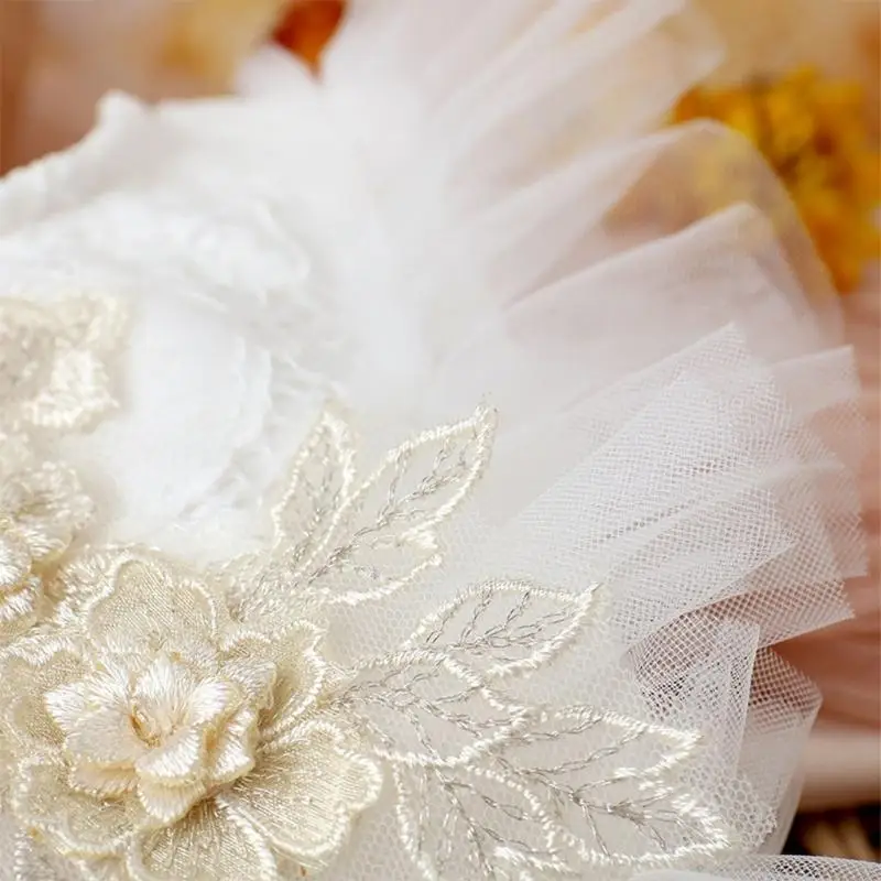 R66D Portable Newborn Photography Prop Outfits Girl Lace Outfit Set Baby Girl Photo Infant Princess Photos Costume