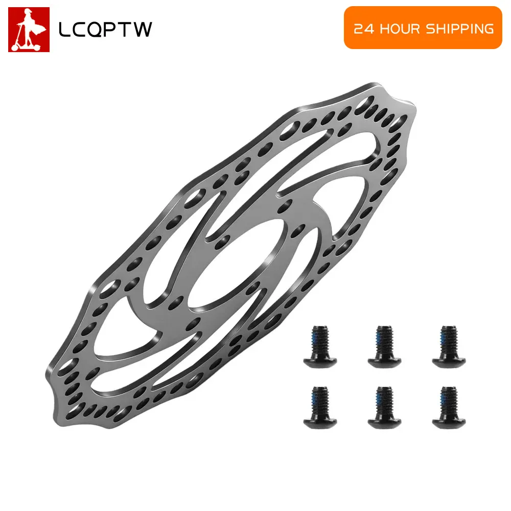 140mm 160mm Brake Disc Accessories For Electric Scooter Stainless Steel Rotor Brake Pad Contains 6 Screws Replacement Parts
