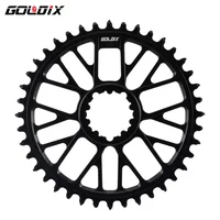 Plato de montaje directo GOLDIX 32T-48T - Platos y bielas ultraligeros CNC para bicicleta de montaña/carretera - Anillo de cadena de 3 pernos para manivelas de montaje directo