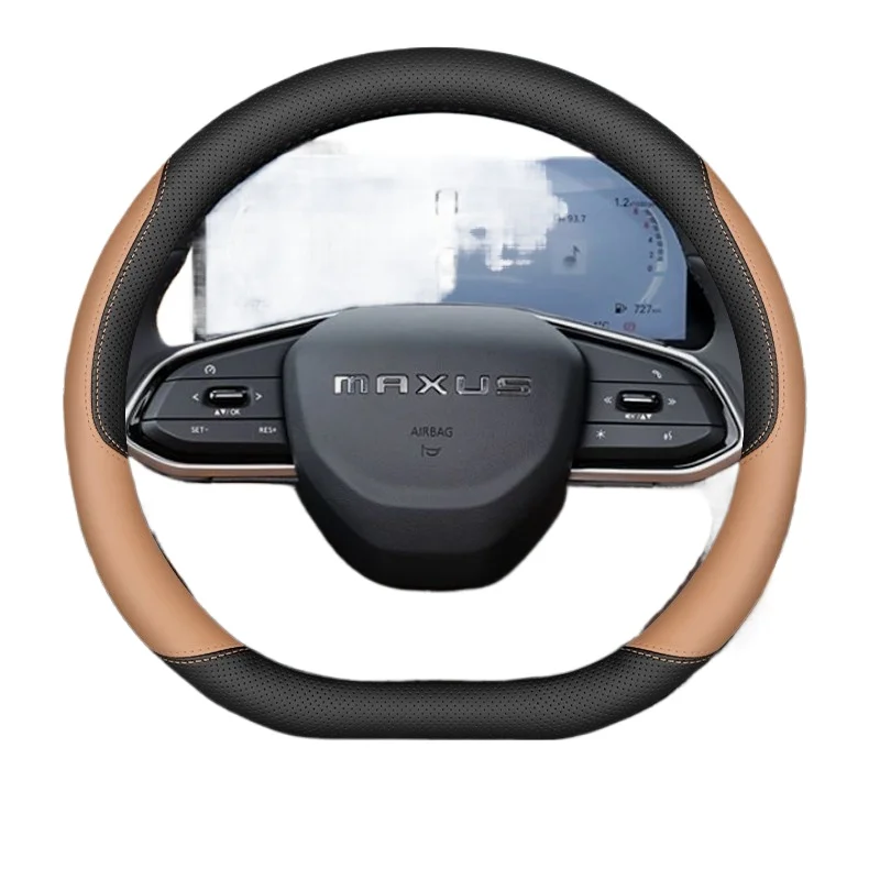 Leather Car Steering Wheel Cover for Maxus T90 Deliver 9 Mifa 7 D60 G50 G10 D90 Accessories 2025