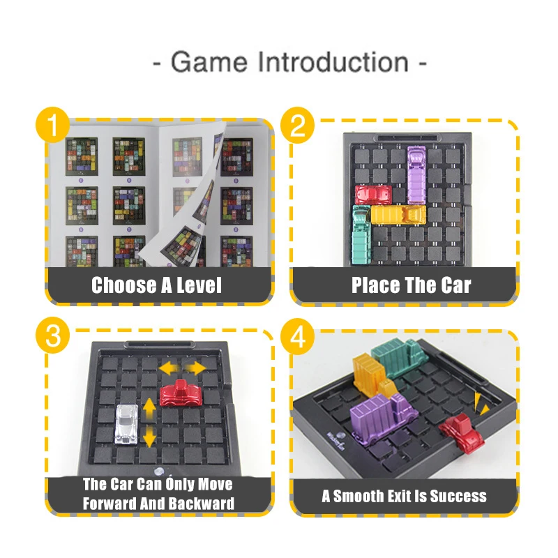ปัญญาการคิดเชิงตรรกะการฝึกอบรมกลยุทธ์ปริศนาของเล่นเด็กแข่งรถรุ่นเขาวงกตผจญภัยที่จอดรถโต๊ะเกม