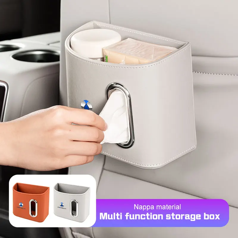 For Denza D9 N7 N9 Z9 GT N8L B5 B8 B7 Car Side Door Storage Box Tissue Holder Backrest Napkin Organizer Interior Accessories