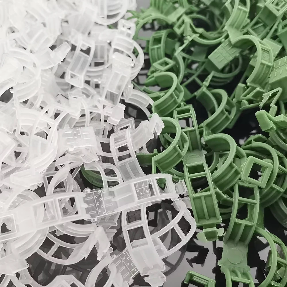500Pc Set Horticultural Tool 300Pcs plastic clip rings+200Pcs Cable Ties Climbing vine fixing clip  Branch and leaf fixing clip